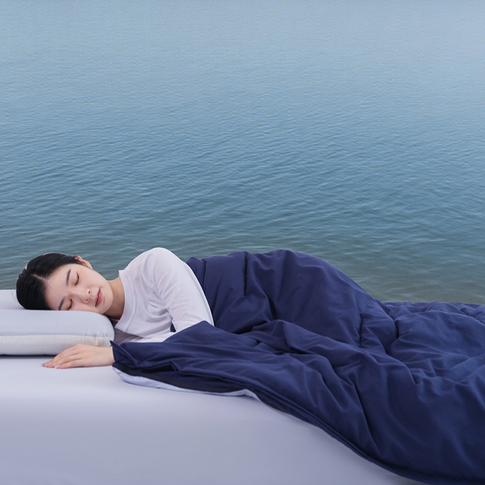 91家纺网 家纺一手货源 找家纺 苏秦家纺 2025新款深睡控温子母被PRO 2.0-终版 深睡蓝