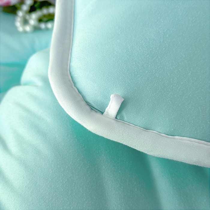 91家纺网 家纺一手货源 找家纺 2025新款tiktok跨境电商爆款针织棉被子外贸供货 蓝色