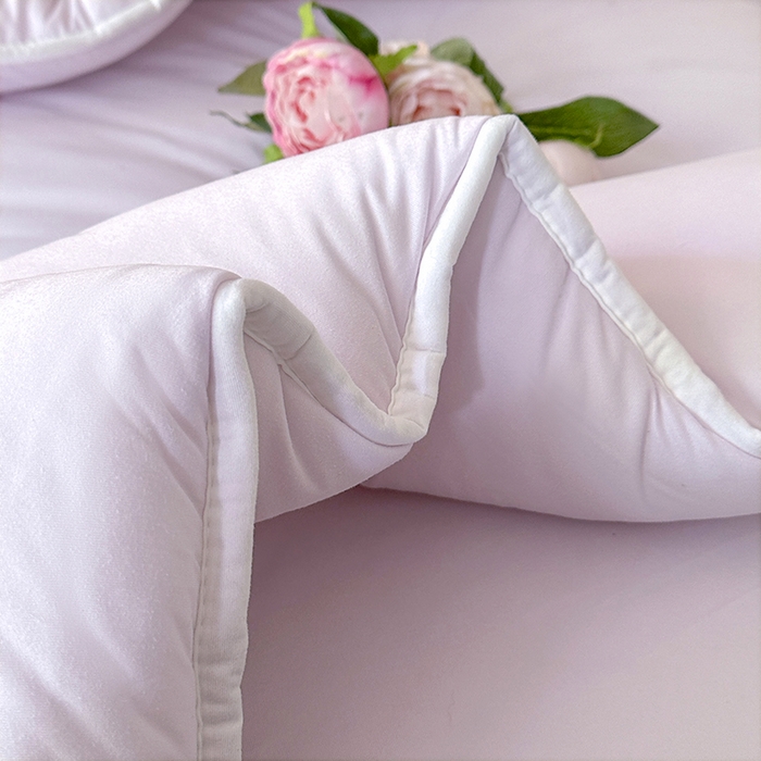 91家纺网 家纺一手货源 找家纺 2025新款tiktok跨境电商爆款针织棉被子外贸供货 紫色