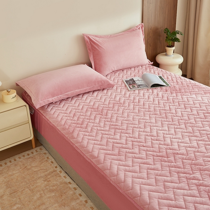 91家纺网 家纺一手货源 找家纺 （总）寝柔家纺 2025新款秋冬超柔宝宝绒加厚夹棉床笠