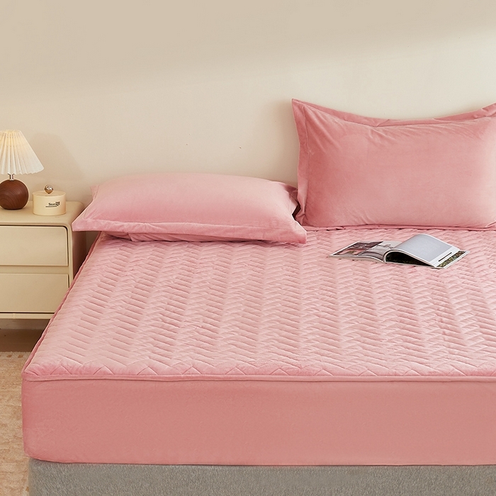 91家纺网 家纺一手货源 找家纺 （总）寝柔家纺 2025新款秋冬超柔宝宝绒加厚夹棉床笠