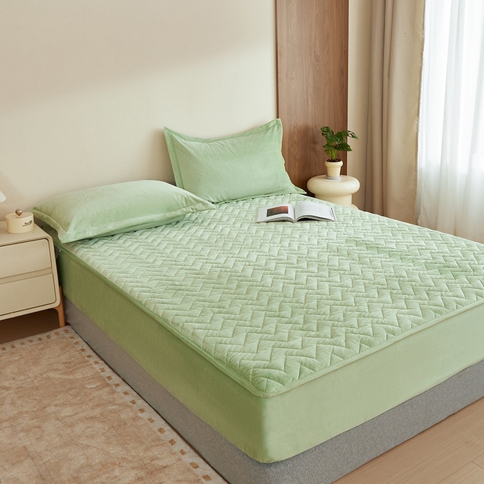 91家纺网 家纺一手货源 找家纺 （总）寝柔家纺 2025新款秋冬超柔宝宝绒加厚夹棉床笠