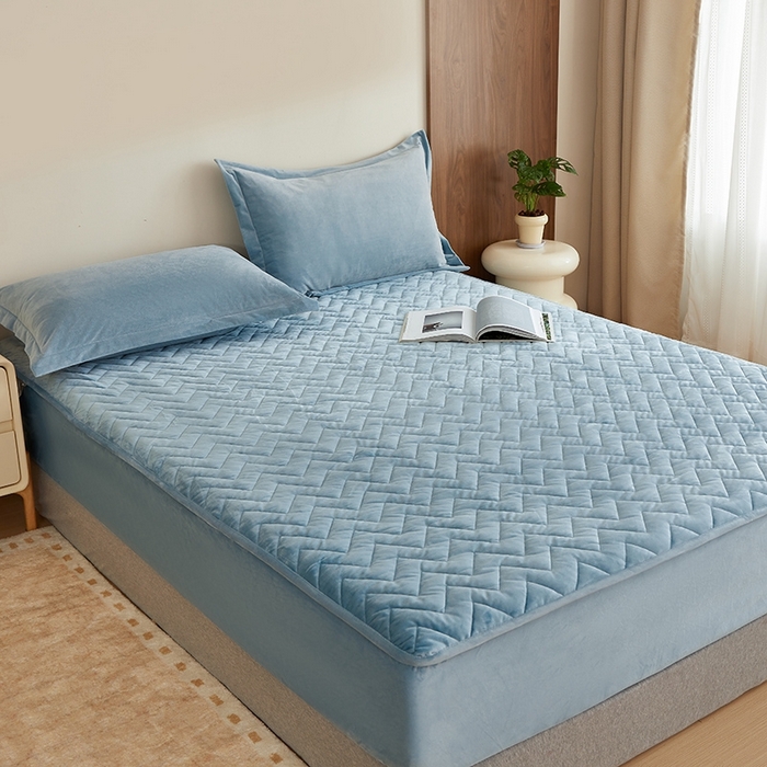 91家纺网 家纺一手货源 找家纺 （总）寝柔家纺 2025新款秋冬超柔宝宝绒加厚夹棉床笠