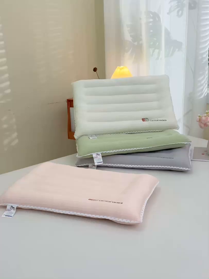 91家纺网 家纺一手货源 找家纺 （总）仁宇枕业 2025新款新品 3D花边定型低枕头枕芯