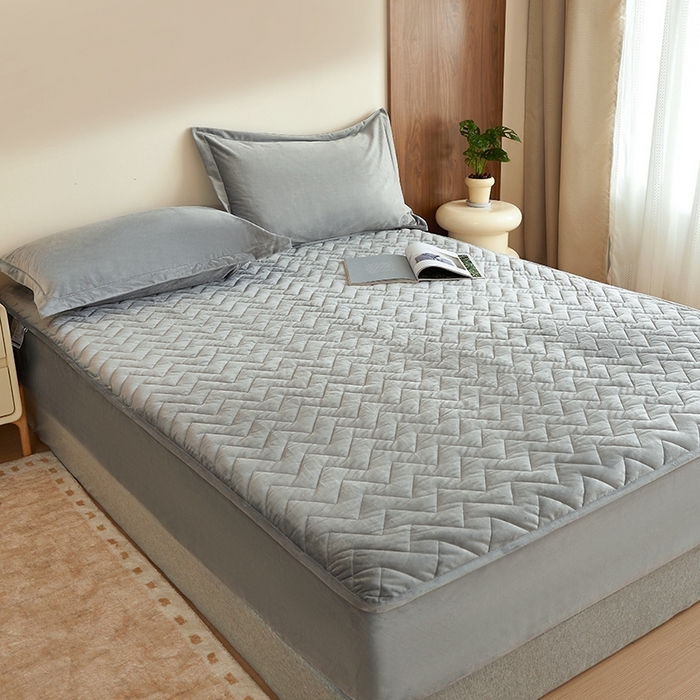 91家纺网 家纺一手货源 找家纺 （总）寝柔家纺 2025新款秋冬超柔宝宝绒加厚夹棉床笠