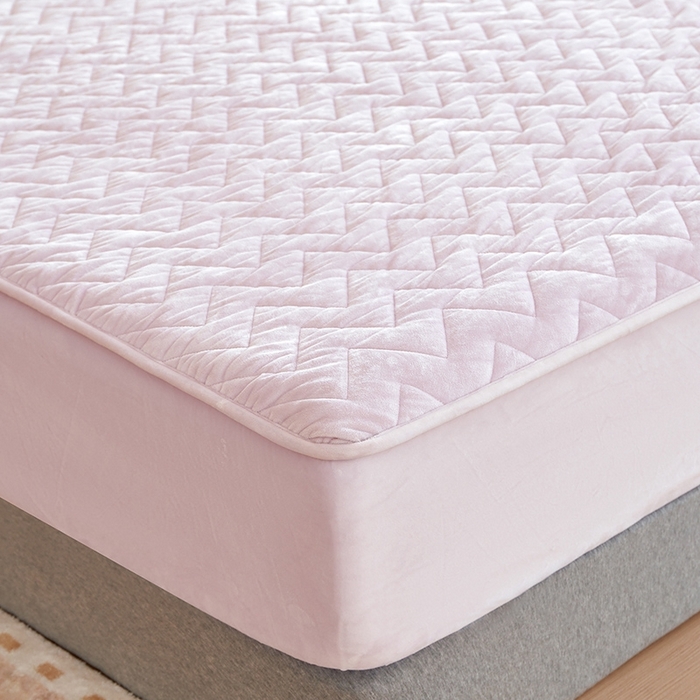 91家纺网 家纺一手货源 找家纺 寝柔家纺 2025新款秋冬超柔宝宝绒加厚夹棉床笠 风信紫