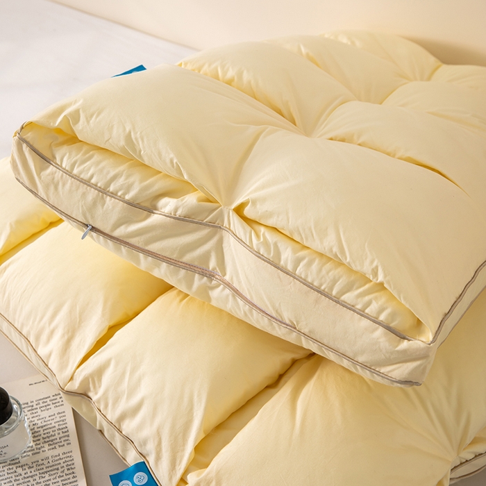 91家纺网 家纺一手货源 找家纺 （总）仁宇枕业 2025新款新品 全棉防雨布枕头云朵释压双层面包舒适高枕头枕芯