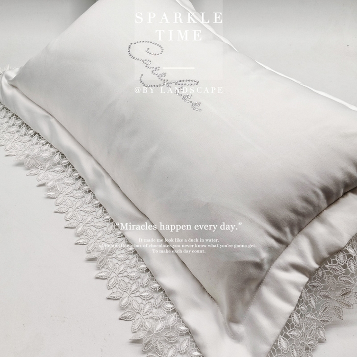 91家纺网 家纺一手货源 找家纺 （总）澜屿 新款呢喃腰枕蕾丝水溶花边烫钻小抱枕