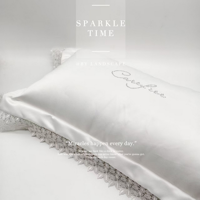 91家纺网 家纺一手货源 找家纺 （总）澜屿 新款呢喃腰枕蕾丝水溶花边烫钻小抱枕