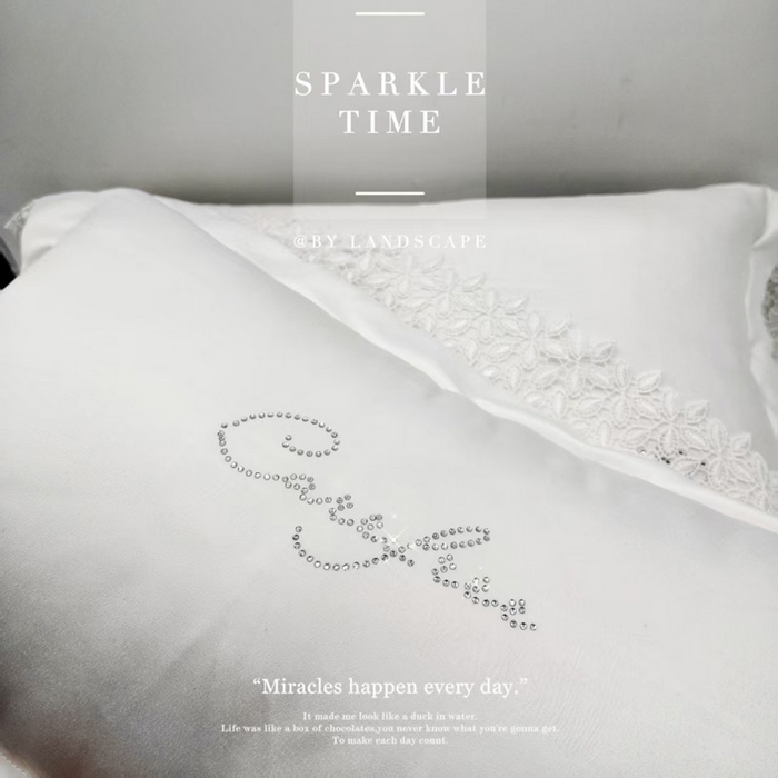 91家纺网 家纺一手货源 找家纺 （总）澜屿 新款呢喃腰枕蕾丝水溶花边烫钻小抱枕