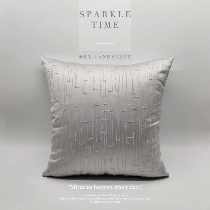 91家纺网 家纺一手货源 找家纺 澜屿 新款特价高精密提花方枕赠品枕芯 月光