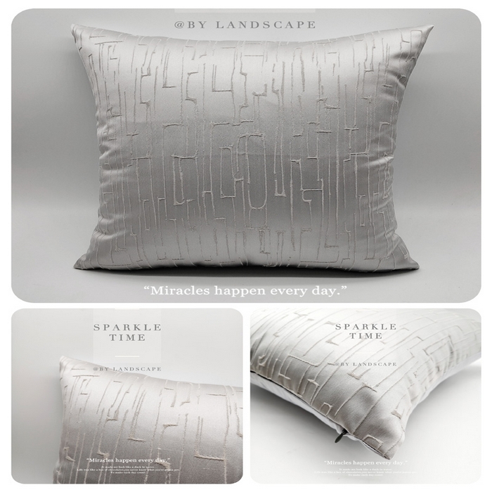 91家纺网 家纺一手货源 找家纺 澜屿 新款特价高精密提花方枕赠品枕芯 月光