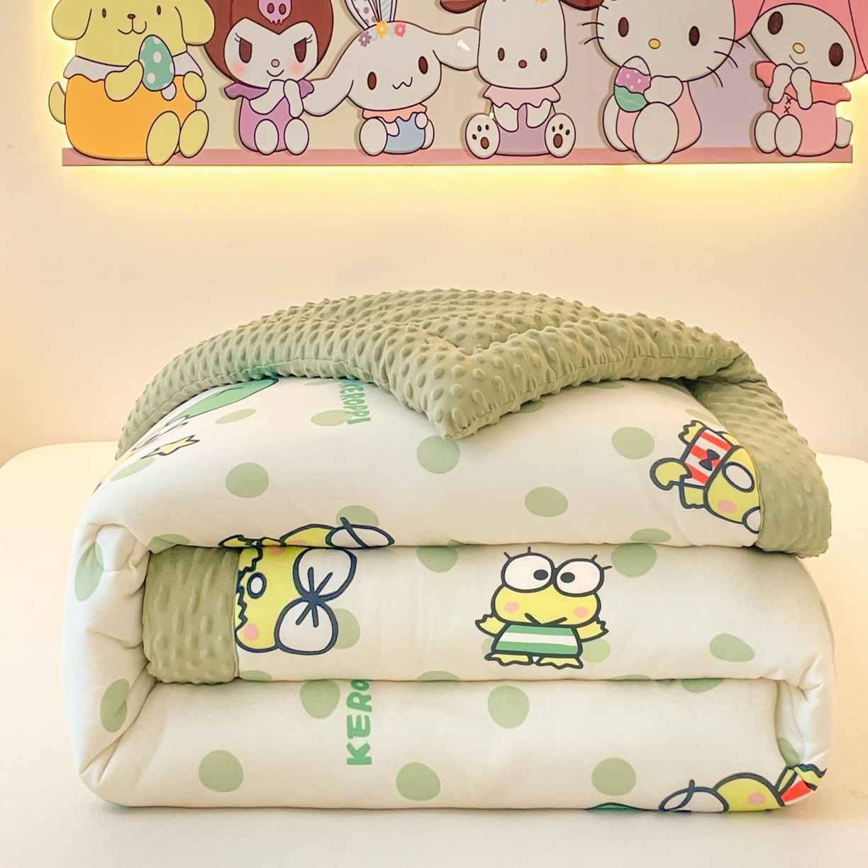 91家纺网 家纺一手货源 找家纺 （总）花满路 2025新款儿童秋冬豆豆被