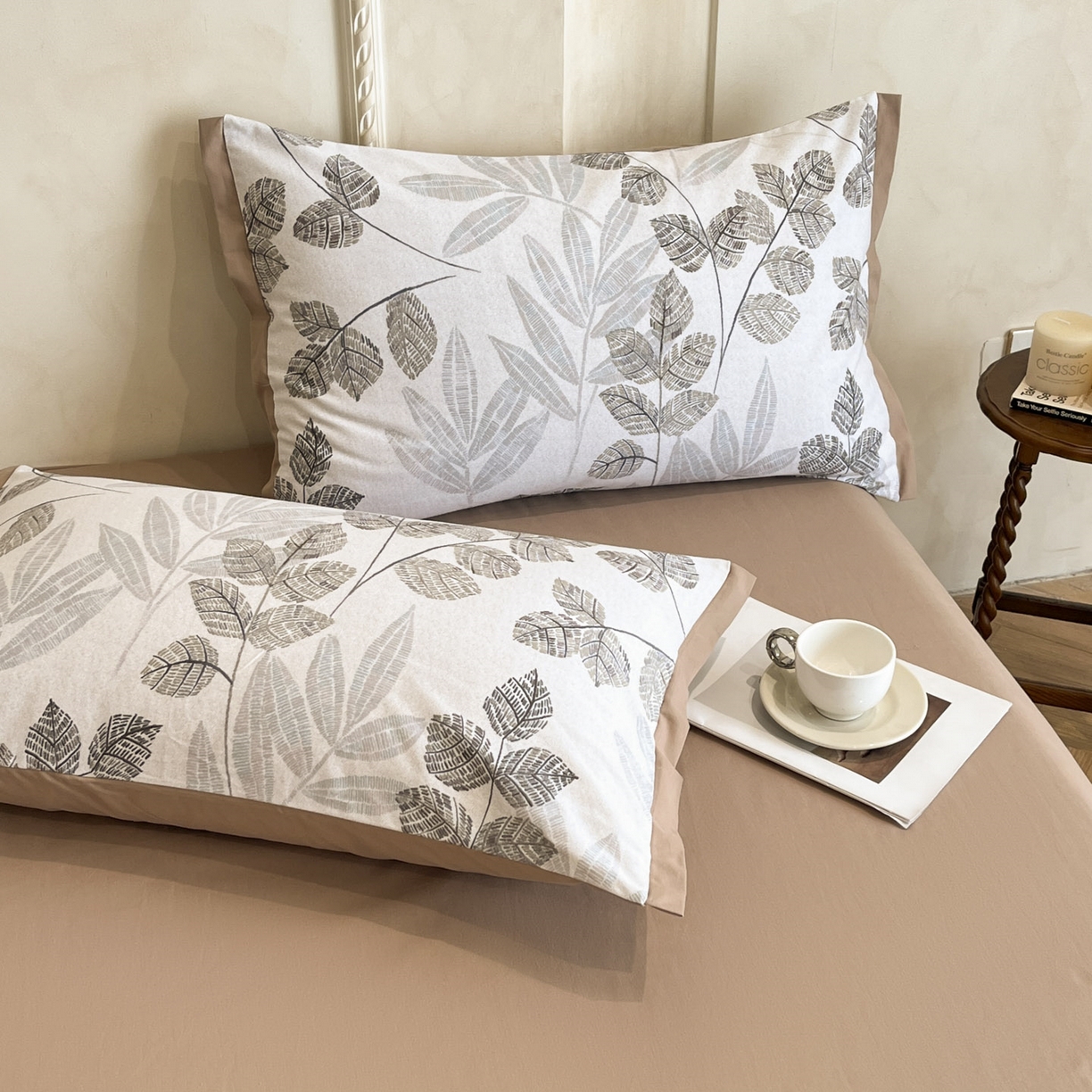 91家纺网 家纺一手货源 找家纺 柏薇 2025新款秋冬新品全棉磨毛印花高定工艺款四件套 朱丽叶