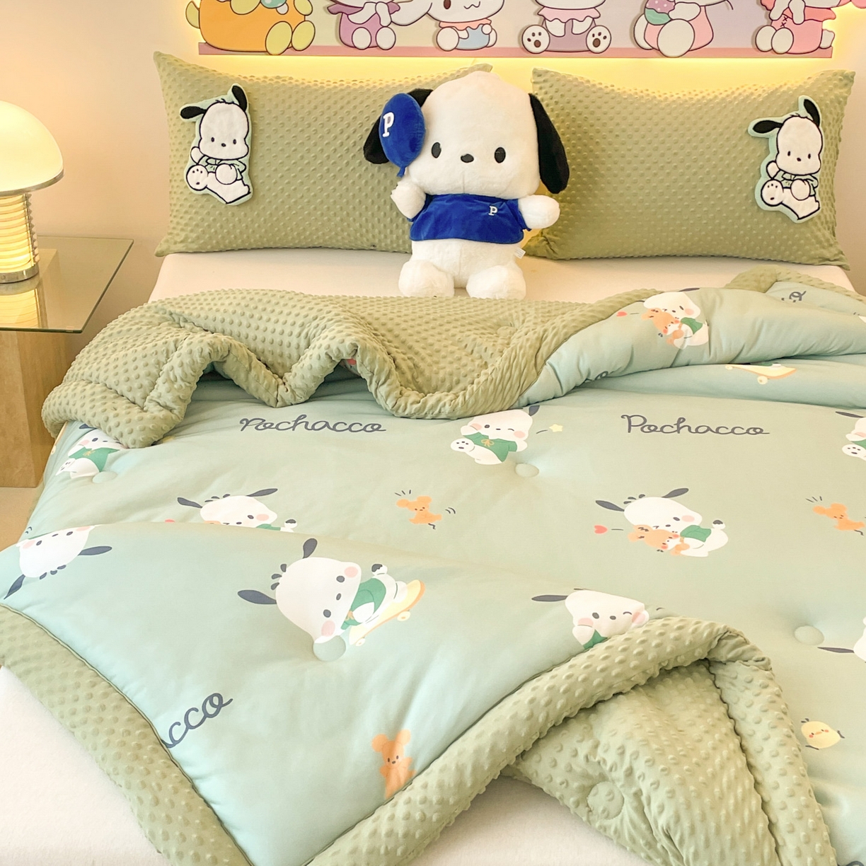 91家纺网 家纺一手货源 找家纺 花满路 2025新款儿童秋冬豆豆被 卡帕狗伙伴