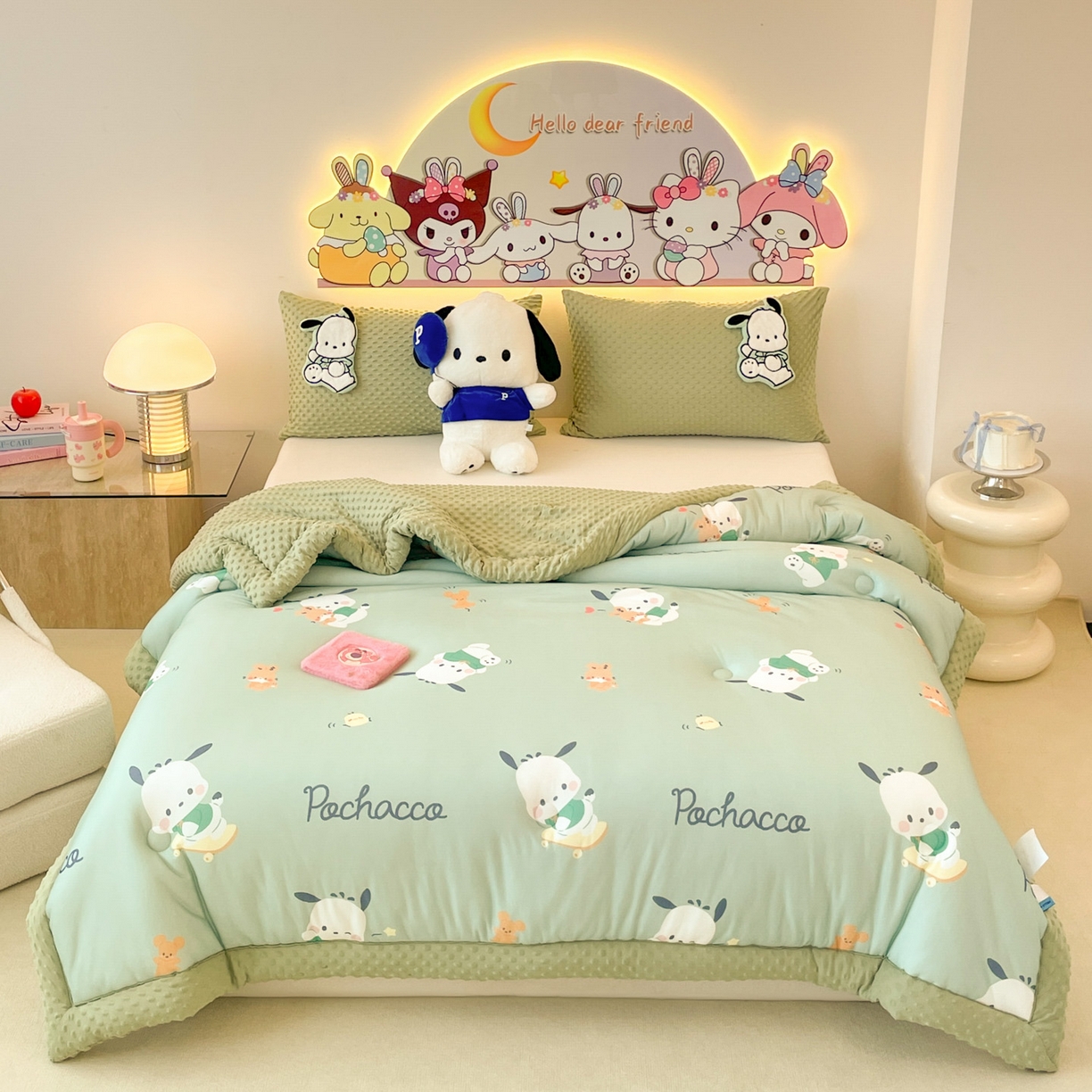 91家纺网 家纺一手货源 找家纺 花满路 2025新款儿童秋冬豆豆被 卡帕狗伙伴