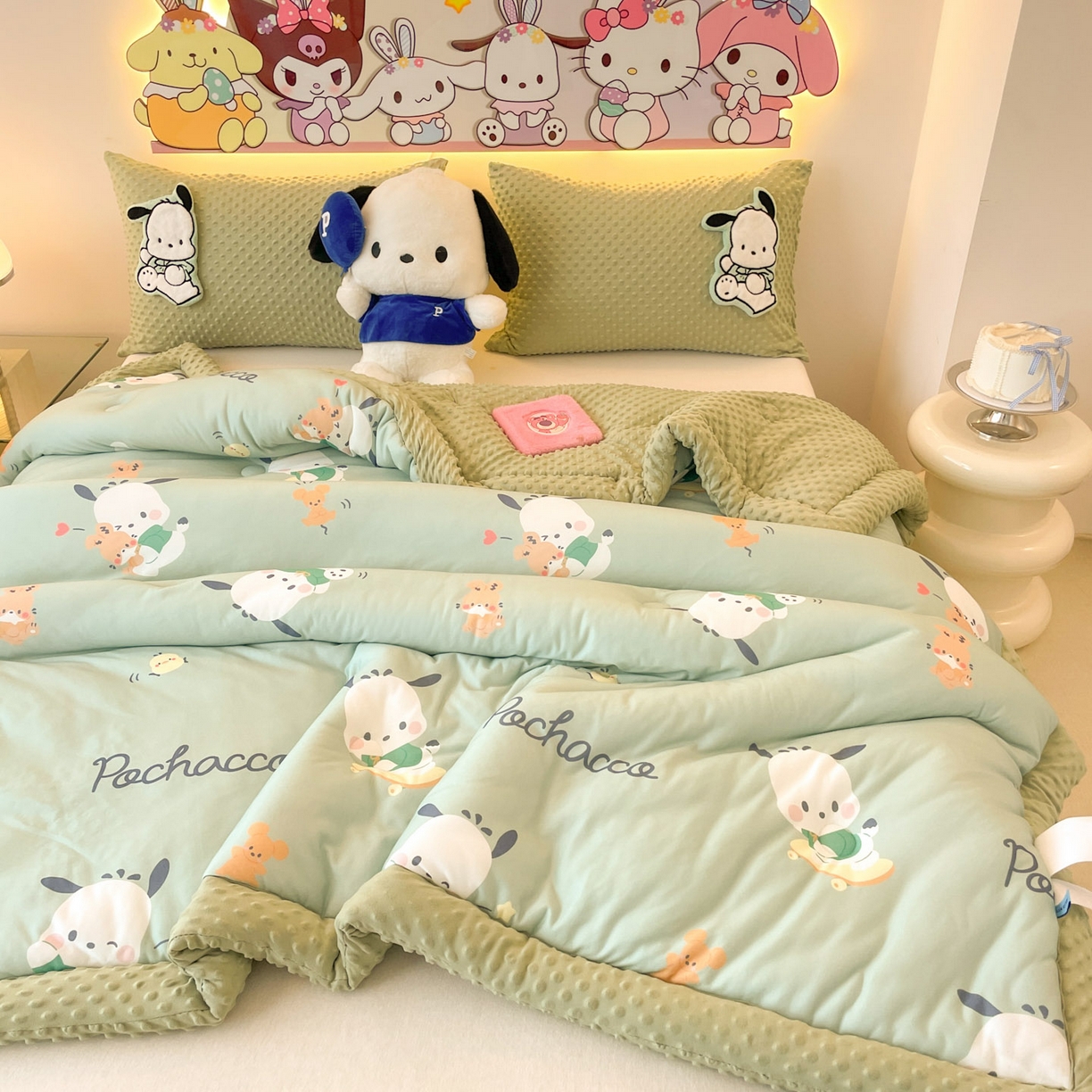 91家纺网 家纺一手货源 找家纺 花满路 2025新款儿童秋冬豆豆被 卡帕狗伙伴