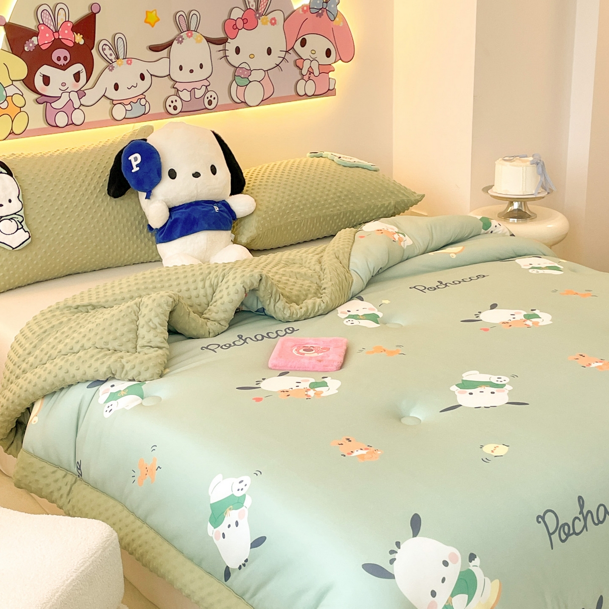 91家纺网 家纺一手货源 找家纺 花满路 2025新款儿童秋冬豆豆被 卡帕狗伙伴