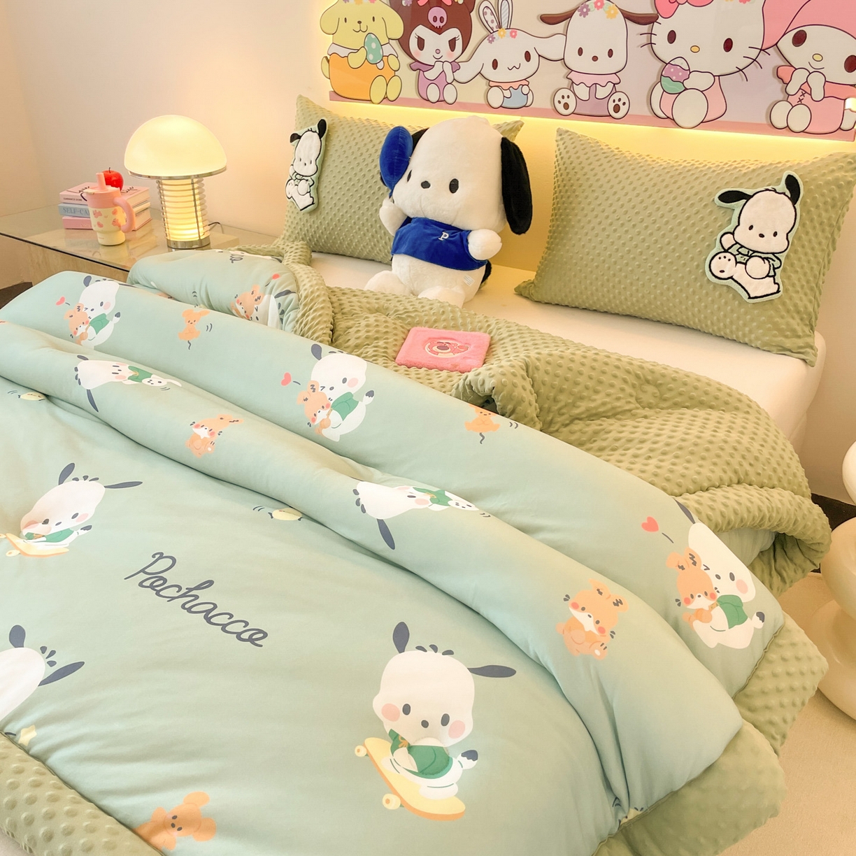 91家纺网 家纺一手货源 找家纺 花满路 2025新款儿童秋冬豆豆被 卡帕狗伙伴