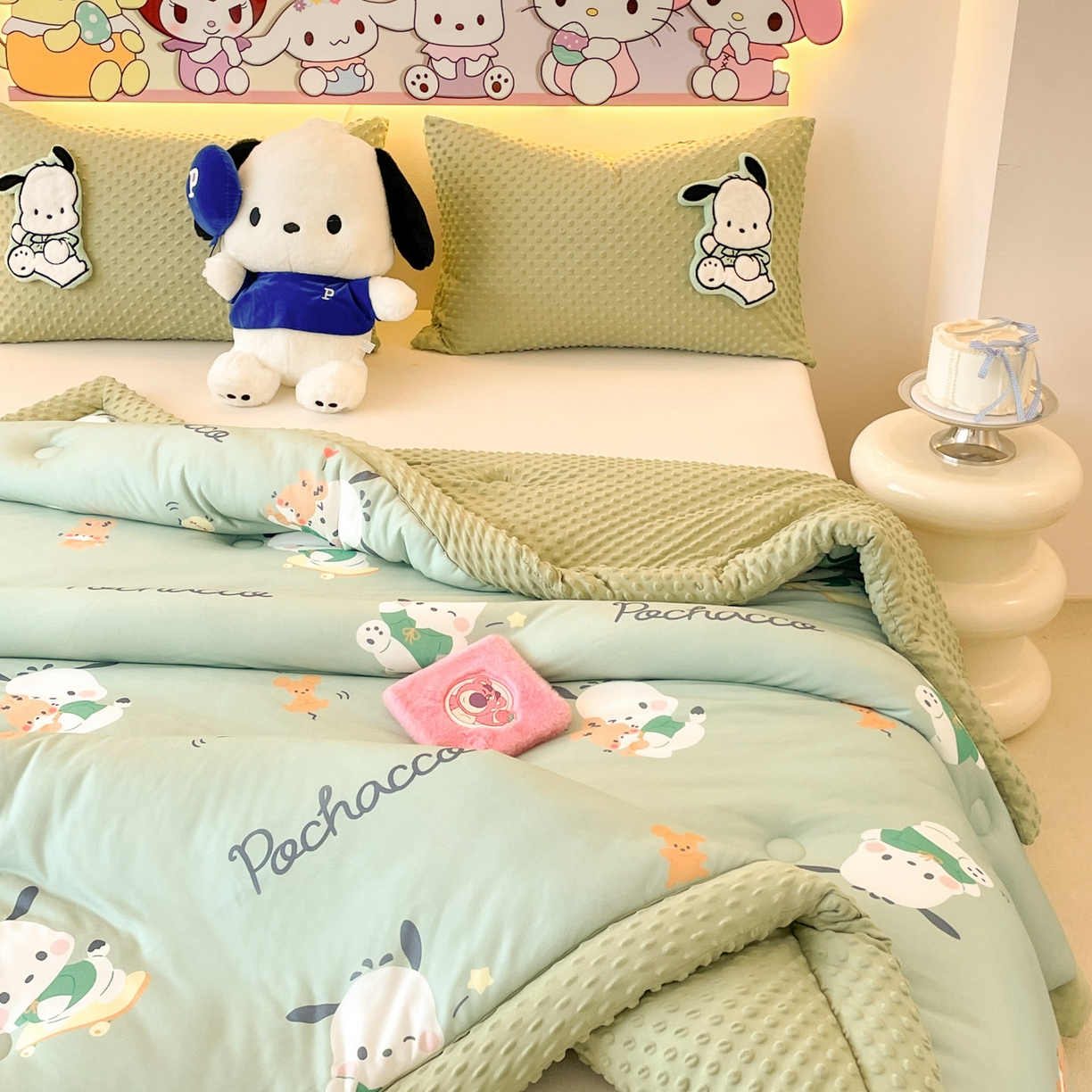 91家纺网 家纺一手货源 找家纺 花满路 2025新款儿童秋冬豆豆被 卡帕狗伙伴