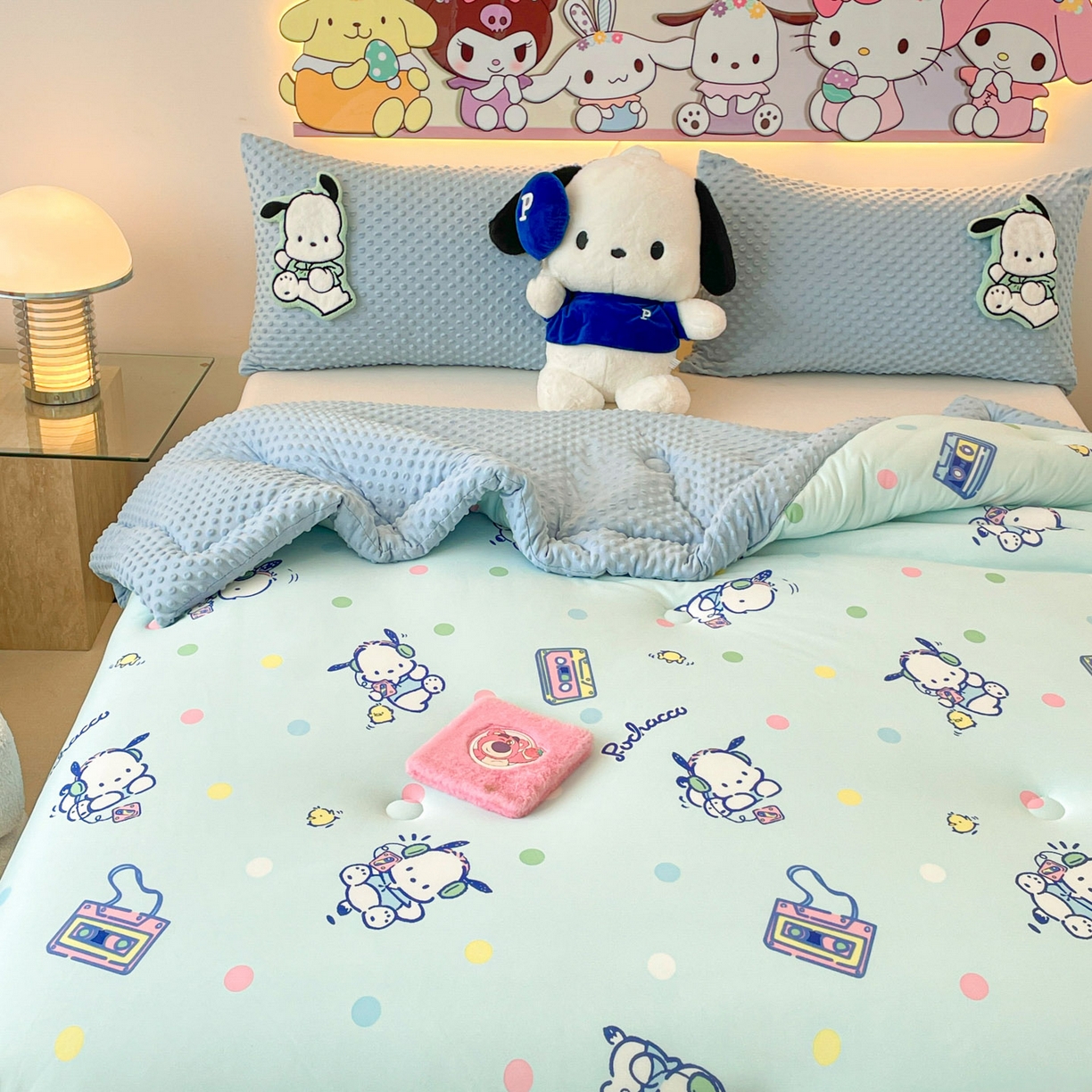 91家纺网 家纺一手货源 找家纺 花满路 2025新款儿童秋冬豆豆被 酷仔卡帕狗