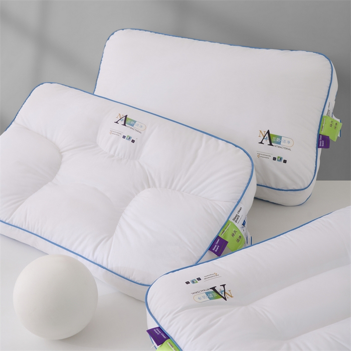 91家纺网 家纺一手货源 找家纺 （总）仁宇枕业 2025新款新品 全棉三防洁净酒店舒适枕头定型枕头枕芯