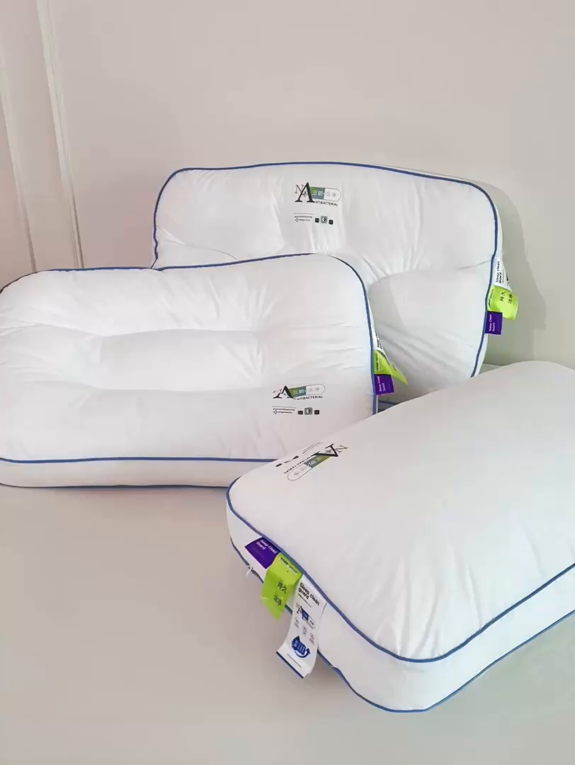 91家纺网 家纺一手货源 找家纺 （总）仁宇枕业 2025新款新品 全棉三防洁净酒店舒适枕头定型枕头枕芯