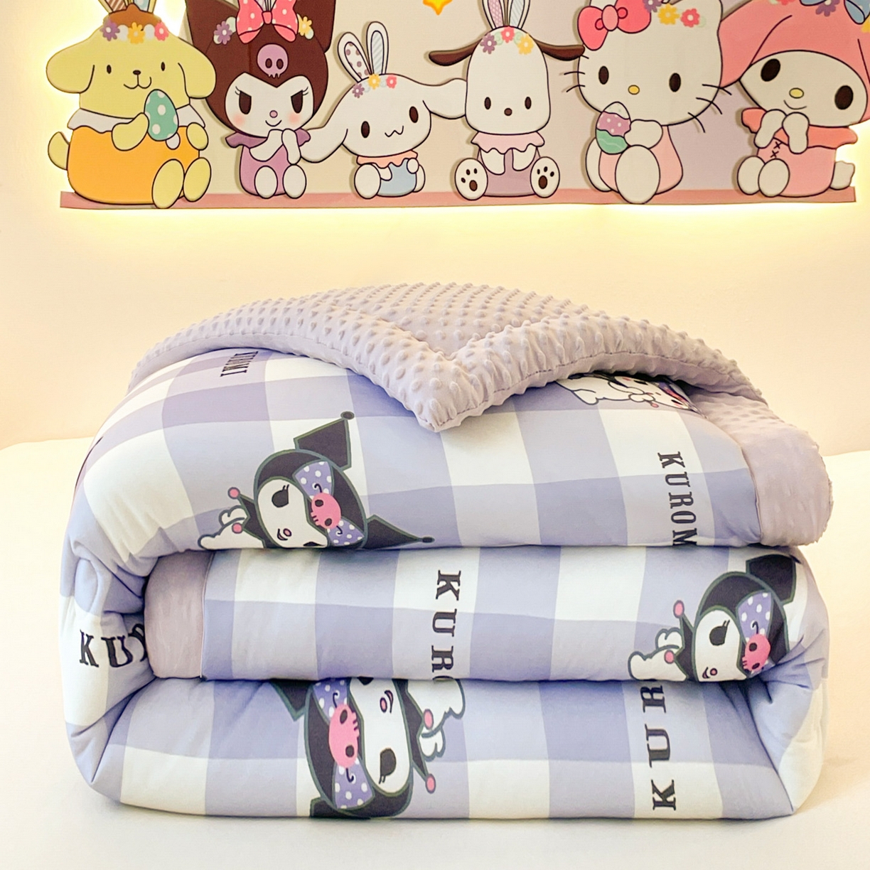 花满路 2025新款儿童秋冬豆豆被 元气库洛米