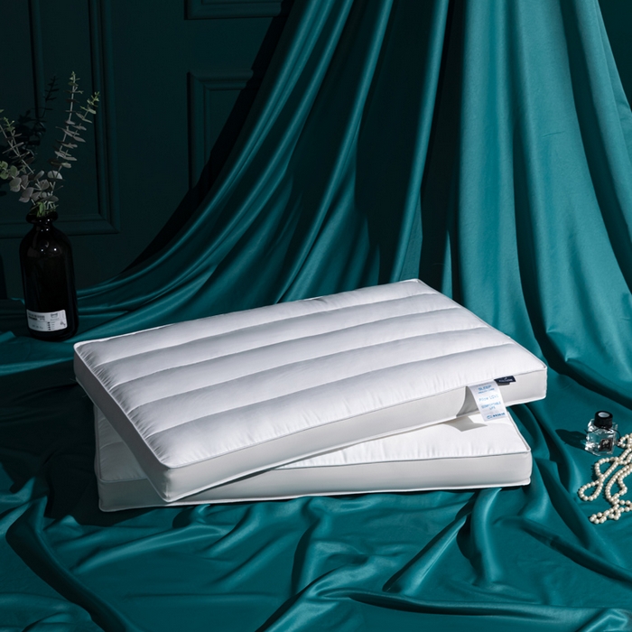 91家纺网 家纺一手货源 找家纺 （总）仁宇枕业 2025新款新品 长绒棉糯敢低枕头枕芯