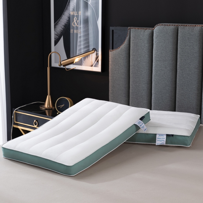 91家纺网 家纺一手货源 找家纺 （总）仁宇枕业 2025新款新品 长绒棉糯敢低枕头枕芯