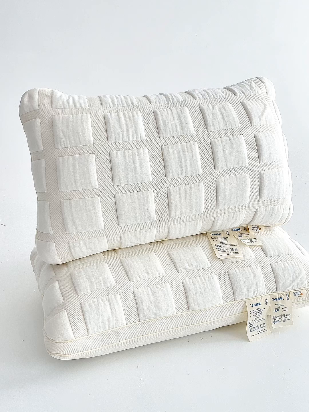 91家纺网 家纺一手货源 找家纺 （总）仁宇枕业 2025新款新品 针织提花吐司枕芯法式面包枕头枕芯