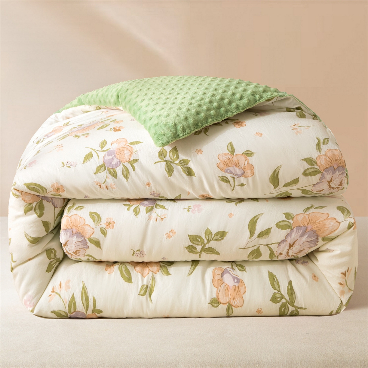 91家纺网 家纺一手货源 找家纺 （总）盛秋家纺 2025新款A类水洗棉水晶绒豆豆被被子被芯