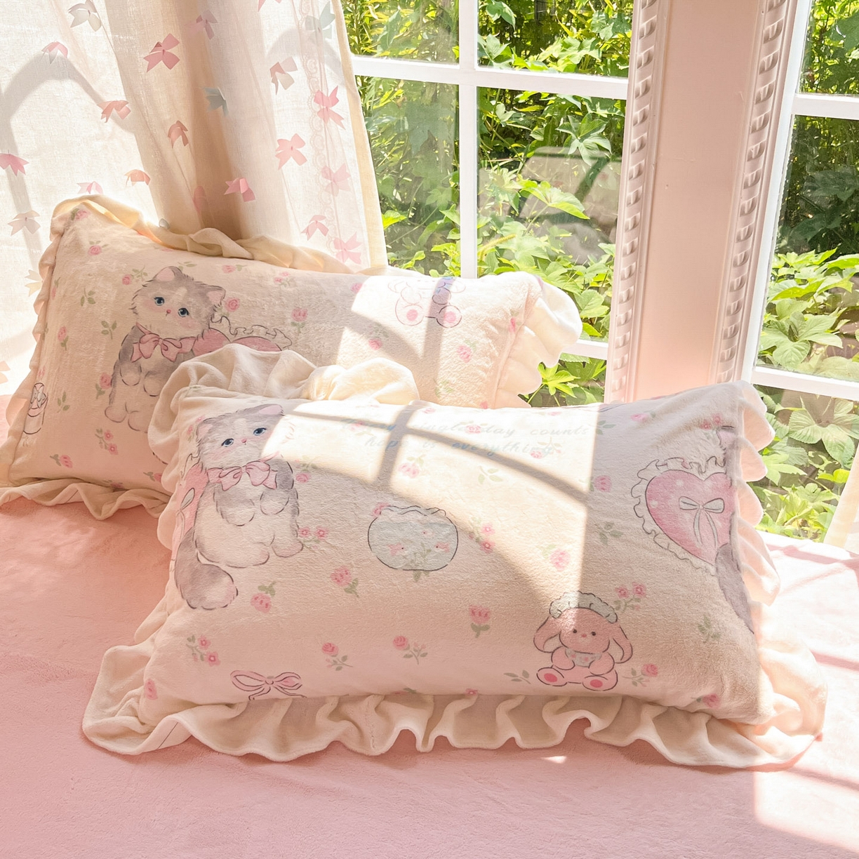 91家纺网 家纺一手货源 找家纺 （总）慕澄家居 2025新款花边款牛奶绒印花四件套