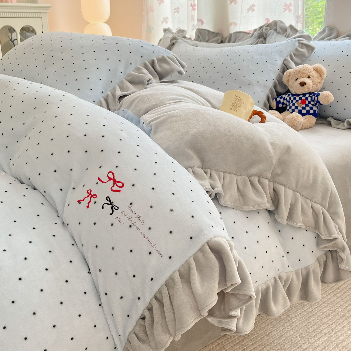 91家纺网 家纺一手货源 找家纺 （总）花满路 2025新款成人牛奶绒四件套