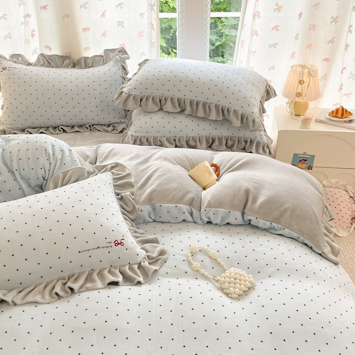 91家纺网 家纺一手货源 找家纺 （总）花满路 2025新款成人牛奶绒四件套