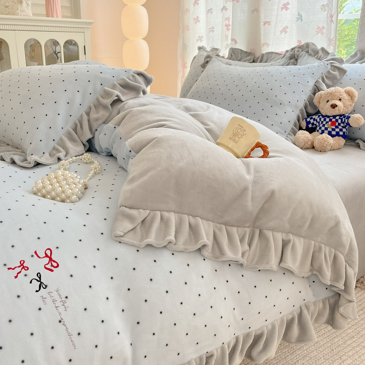 91家纺网 家纺一手货源 找家纺 （总）花满路 2025新款成人牛奶绒四件套