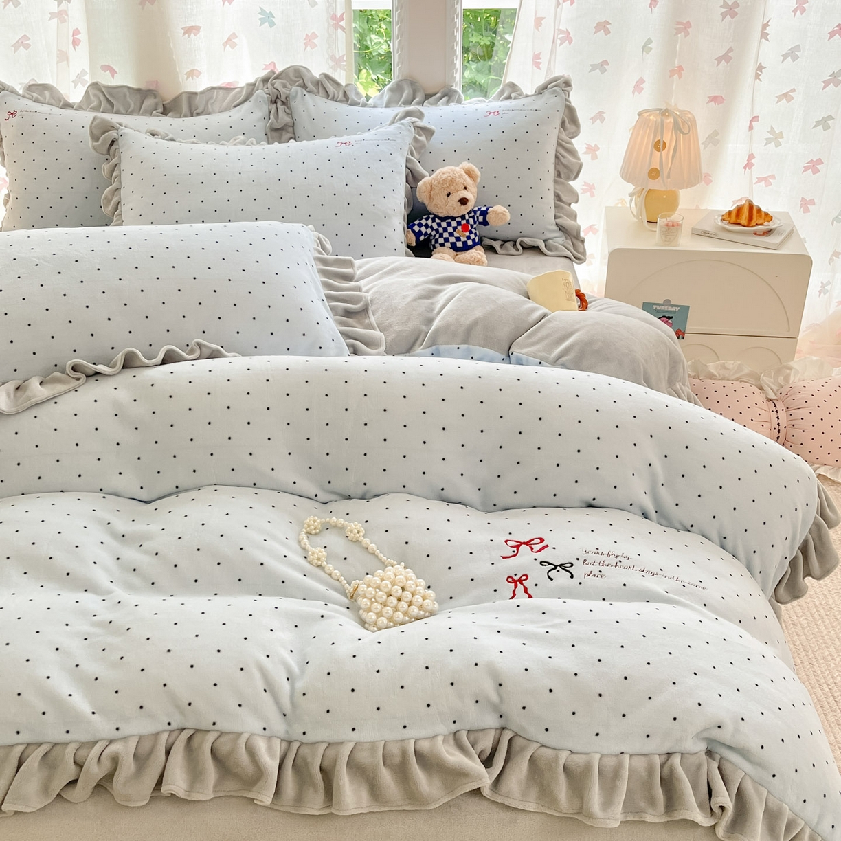 91家纺网 家纺一手货源 找家纺 （总）花满路 2025新款成人牛奶绒四件套