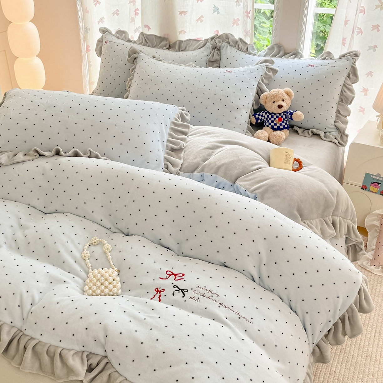 91家纺网 家纺一手货源 找家纺 （总）花满路 2025新款成人牛奶绒四件套