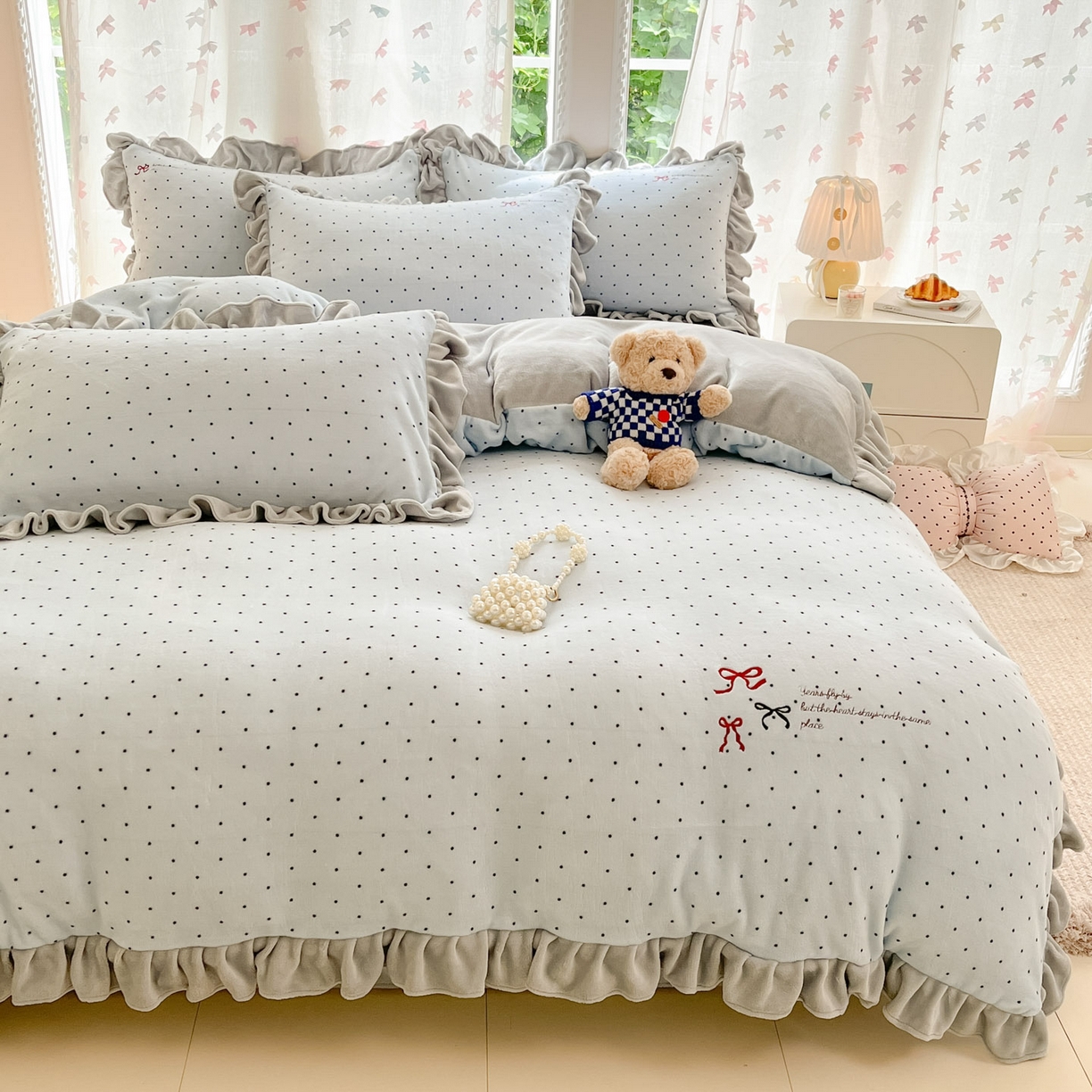 91家纺网 家纺一手货源 找家纺 （总）花满路 2025新款成人牛奶绒四件套