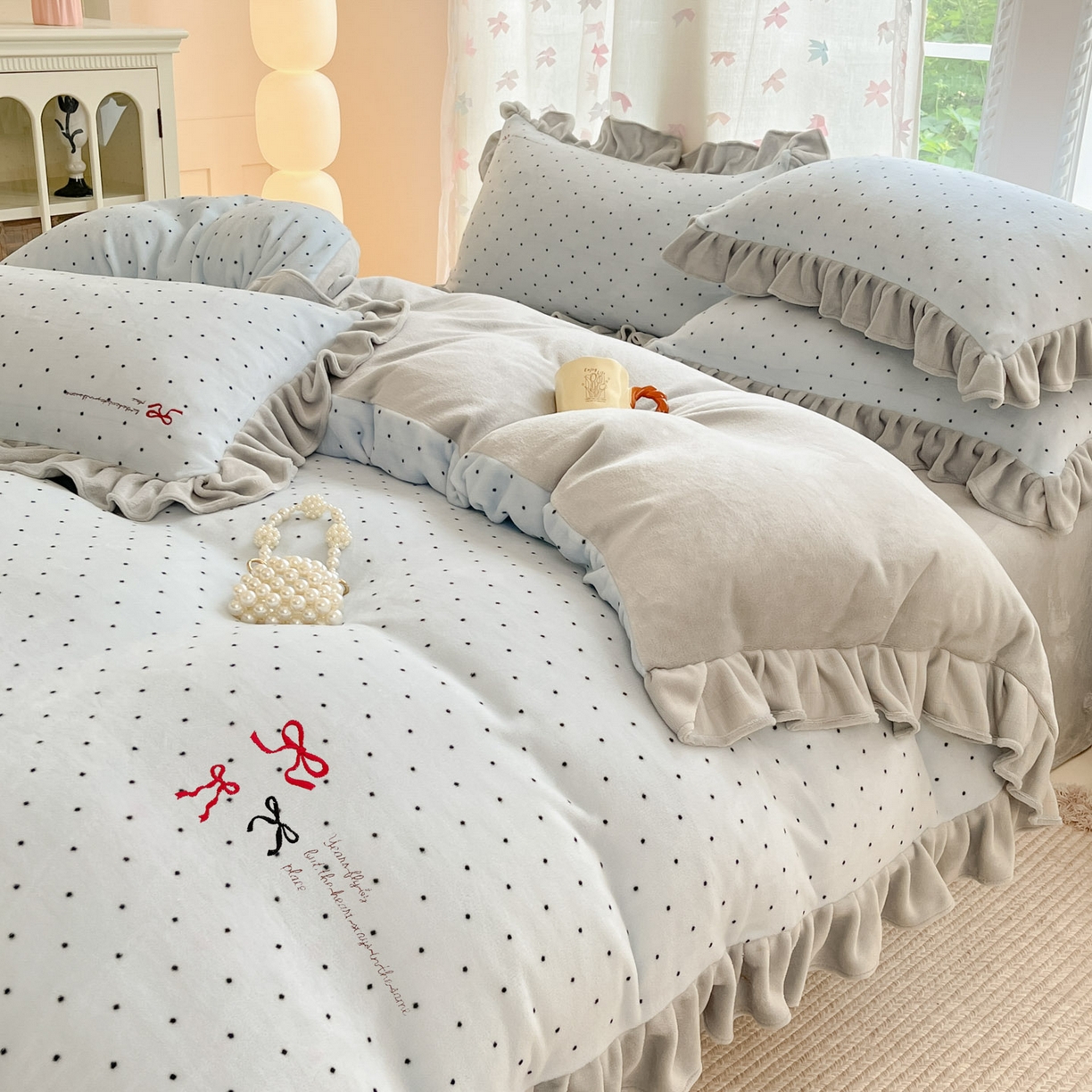 91家纺网 家纺一手货源 找家纺 （总）花满路 2025新款成人牛奶绒四件套