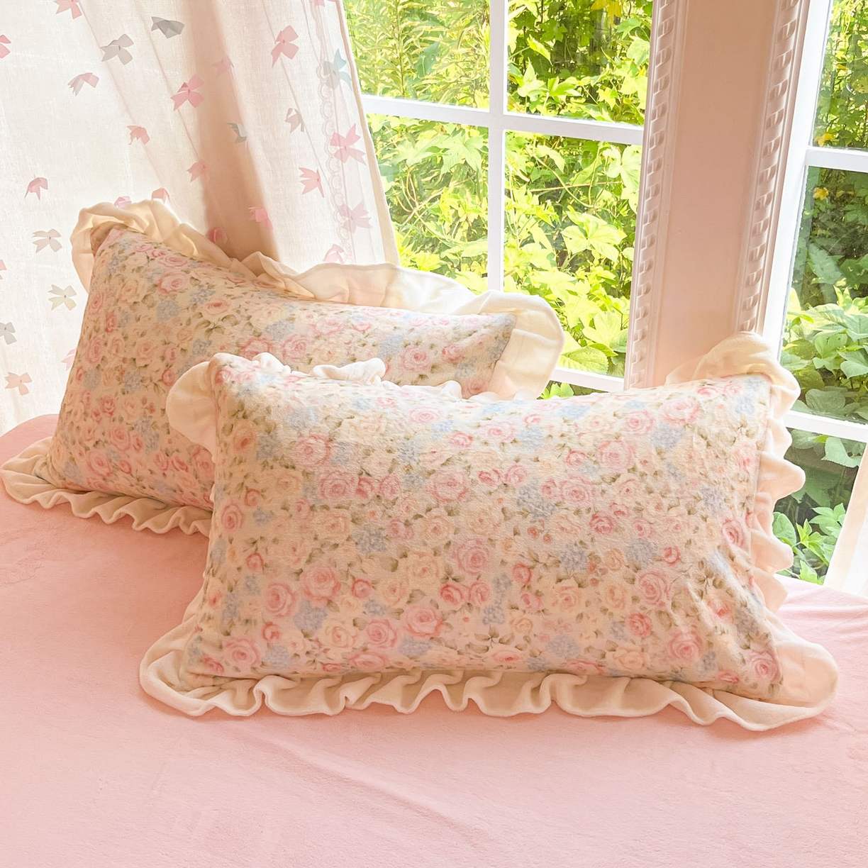 91家纺网 家纺一手货源 找家纺 慕澄家居 2025新款花边款牛奶绒印花四件套 花边款-繁花