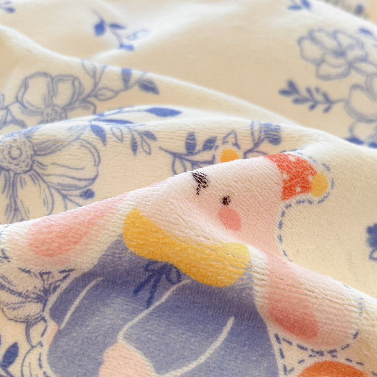 91家纺网 家纺一手货源 找家纺 慕澄家居 2025新款花边款牛奶绒印花四件套 花边款-小美好