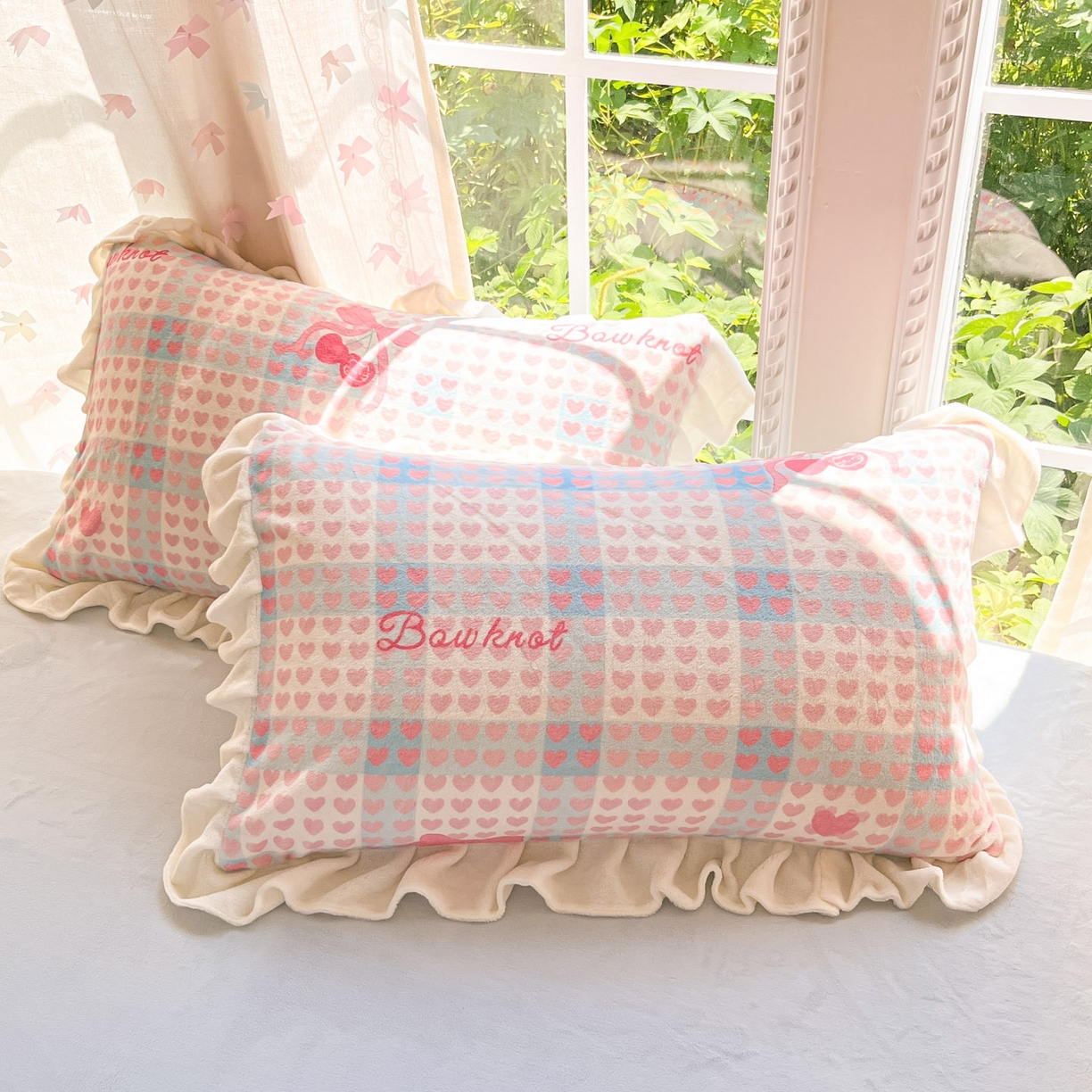 91家纺网 家纺一手货源 找家纺 慕澄家居 2025新款花边款牛奶绒印花四件套 花边款-心心相印