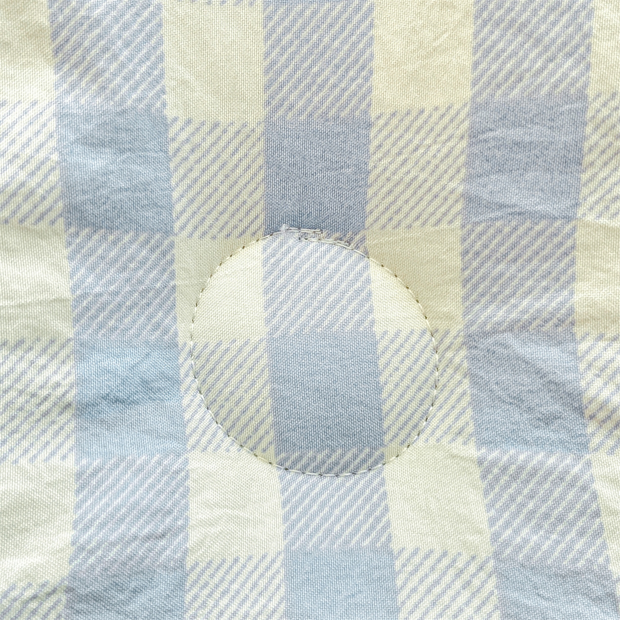 91家纺网 家纺一手货源 找家纺 盛秋家纺 2025新款A类水洗棉水晶绒豆豆被被子被芯 开心派对+水蓝