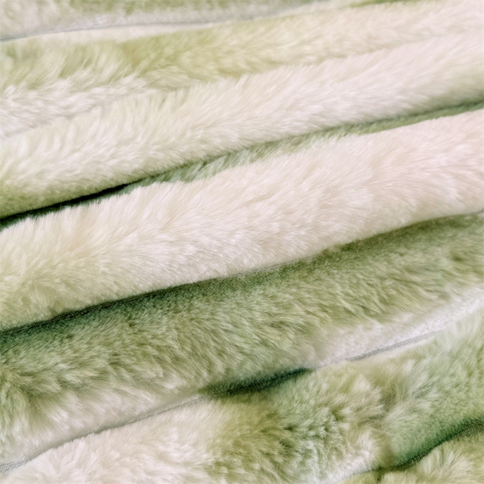 91家纺网 家纺一手货源 找家纺 梦舒羽 2025新款兔毛绒抱枕套法兰绒枕套宿舍枕芯套法莱绒30x50枕头套-抽条 兔毛绒抽条-梦幻果绿