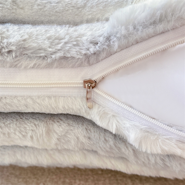 91家纺网 家纺一手货源 找家纺 （总）梦舒羽 2025新款兔毛绒抱枕套法兰绒枕套宿舍枕芯套法莱绒30x50枕头套-抽条