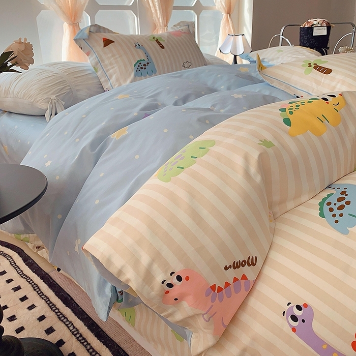 91家纺网 家纺一手货源 找家纺 （总）2025新款亲肤舒适小清新全棉四件套小号标准都有