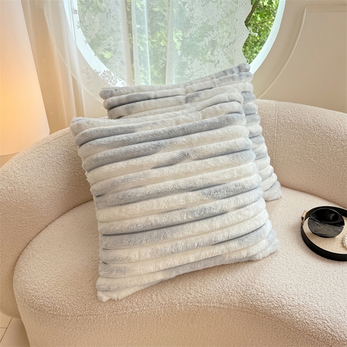 91家纺网 家纺一手货源 找家纺 （总）梦舒羽 2025新款兔毛绒抱枕套法兰绒枕套宿舍枕芯套法莱绒枕头套-抽条