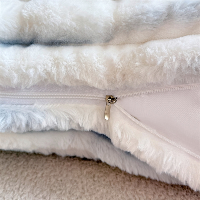 91家纺网 家纺一手货源 找家纺 （总）梦舒羽 2025新款兔毛绒抱枕套法兰绒枕套宿舍枕芯套法莱绒枕头套-抽条