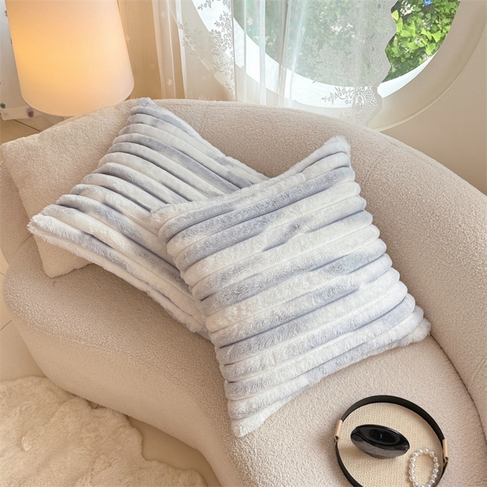 91家纺网 家纺一手货源 找家纺 （总）梦舒羽 2025新款兔毛绒抱枕套法兰绒枕套宿舍枕芯套法莱绒枕头套-抽条